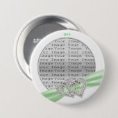 Aangepaste Limoen lint Button (Voorkant /achterkant)