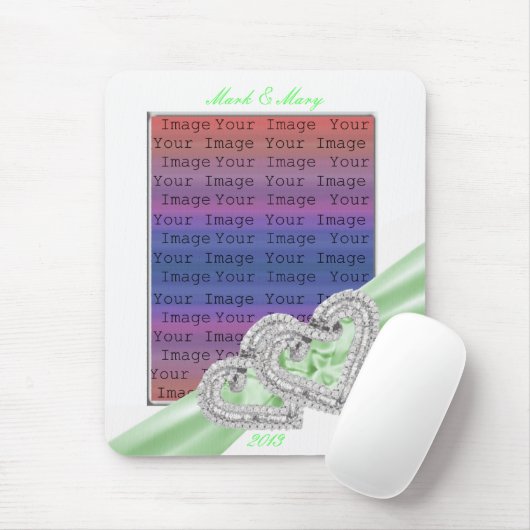 Aangepaste Limoen lint Muismat (Met muis)