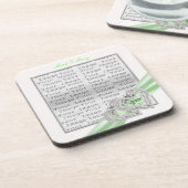 Aangepaste Limoen lint Onderzetters (Linkerzijde)