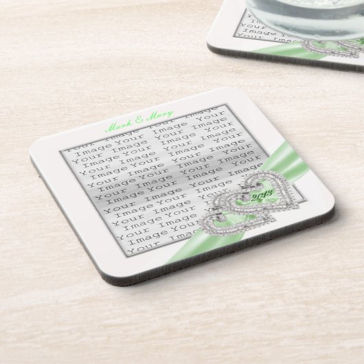 Aangepaste Limoen lint Onderzetters (Linkerzijde)