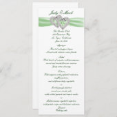 Aangepaste Limoen-menukaart Menu (Voorkant / Achterkant)