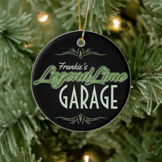 Aangepaste Limoen voor gepersonaliseerde moderne s Keramisch Ornament (Boom)