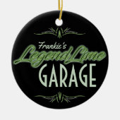 Aangepaste Limoen voor gepersonaliseerde moderne s Keramisch Ornament (Voorkant)