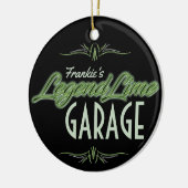 Aangepaste Limoen voor gepersonaliseerde moderne s Keramisch Ornament (Links)