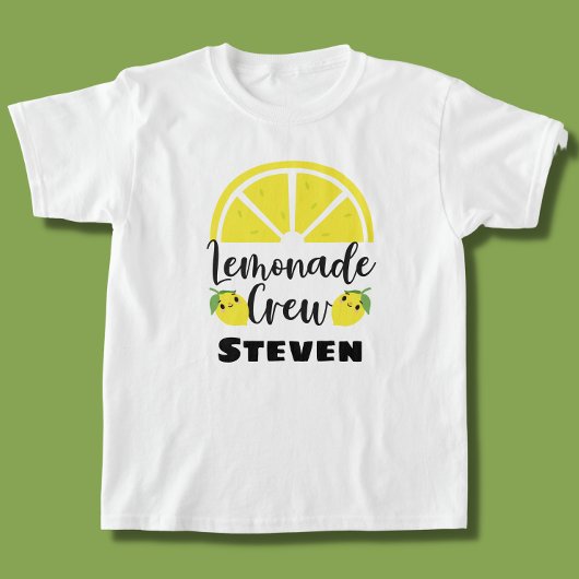 Aangepaste limonadestandaard voor limonadepersonee t-shirt