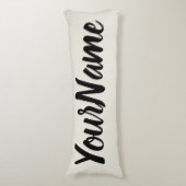 Aangepaste linen Cream Lichaamskussen (Voorkant Verticaal)