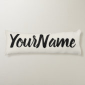 Aangepaste linen Cream Lichaamskussen (Voorkant)