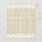 Aangepaste Linen & Lace Mooie Flyer (Achterkant)