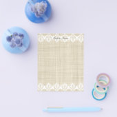 Aangepaste Linen & Lace Mooie Flyer (Enkel)