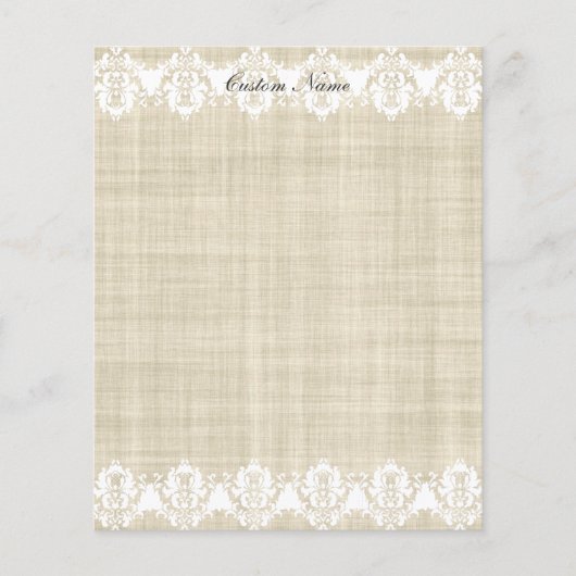 Aangepaste Linen & Lace Mooie Flyer (Voorkant)