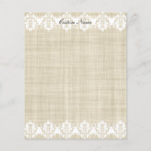 Aangepaste Linen & Lace Mooie Flyer