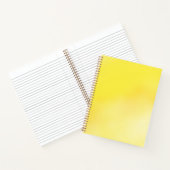 Aangepaste Linkshandige Gele Bloemen Naam Gift Gir Notitieboek (Binnen)