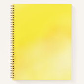 Aangepaste Linkshandige Gele Bloemen Naam Gift Gir Notitieboek (Voorkant)