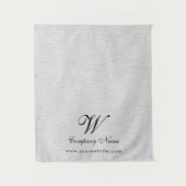 Aangepaste linnen bedrijf tafel runner banner scri wandkleed (Voorkant)