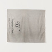 Aangepaste linnen bedrijf tafel runner banner scri wandkleed (Voorkant (horizontaal))