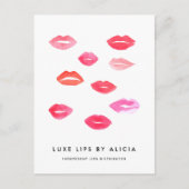 Aangepaste lip Product Distributor Tips & Tricks Briefkaart (Voorkant)