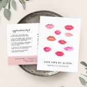 Aangepaste lip Product Distributor Tips & Tricks Briefkaart