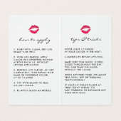 Aangepaste lip Product Distributor Tips & Tricks Visitekaartje (Binnenkant ongevouwen)