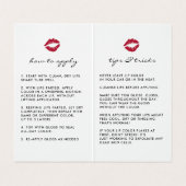 Aangepaste lip Product Distributor Tips & Tricks Visitekaartje (Binnenkant ongevouwen)