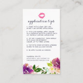 Aangepaste lip Product Distributor Tips & Tricks Visitekaartje (Voorkant)
