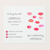 Aangepaste lip Product Distributor Tips & Tricks Visitekaartje (Buitenkant ongevouwen)