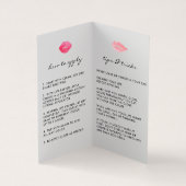 Aangepaste lip Product Distributor Tips & Tricks Visitekaartje (Binnen)