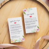 Aangepaste lip Product Distributor Tips & Tricks Visitekaartje