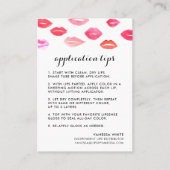 Aangepaste lip Product Distributor Tips & Tricks Visitekaartje (Voorkant)