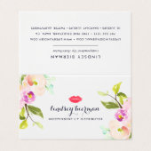 Aangepaste lip Product Distributor Tips & Tricks Visitekaartje (Buitenkant ongevouwen)