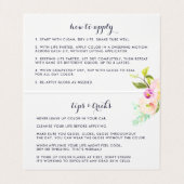 Aangepaste lip Product Distributor Tips & Tricks Visitekaartje (Binnenkant ongevouwen)