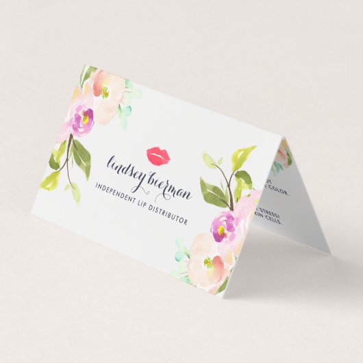 Aangepaste lip Product Distributor Tips & Tricks Visitekaartje (Voorkant)