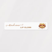 aangepaste lipgloss labels goud LIps (Design 1)