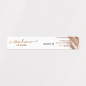 Aangepaste Lippenbalsem met Gouden Glitter Druppel Labels (Design 1)