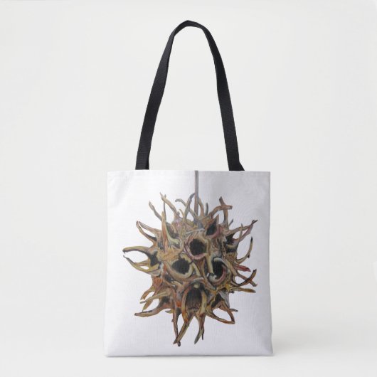 Aangepaste liquidambar styraciflua (Pod)-Canvas ta Tote Bag (Voorkant)
