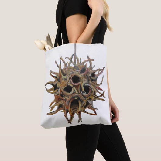 Aangepaste liquidambar styraciflua (Pod)-Canvas ta Tote Bag (Dichtbij)