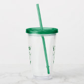 Aangepaste Lissabon Portugal Est Tekst Wit Acryl Drinkbeker (Links)