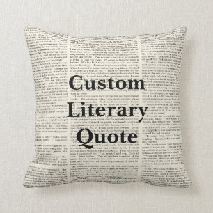 Aangepaste literaire offerte, achtergrond boekpagi kussen