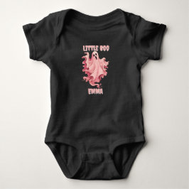 Aangepaste Little Boo Pinkoween Waterverf Geest Romper