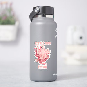 Aangepaste Little Boo Pinkoween Waterverf Geest Sticker