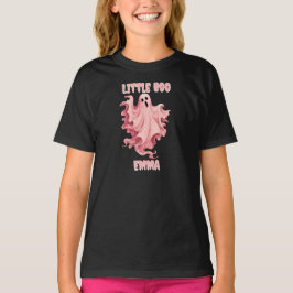 Aangepaste Little Boo Pinkoween Waterverf Geest T-shirt