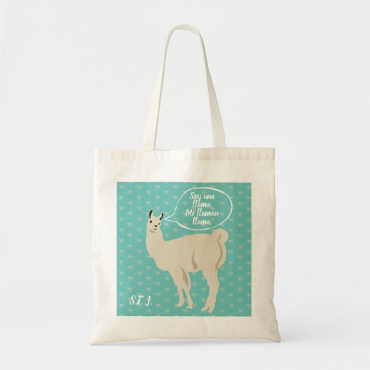 Aangepaste Llama-Canvas tas (Voorkant)