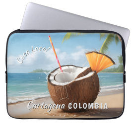 Aangepaste Locatie Coco Loco Laptop Sleeve
