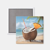 Aangepaste Locatie Coco Loco Magneet (Voorkant / Achterkant)