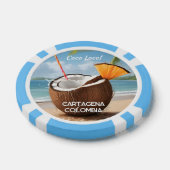 Aangepaste Locatie Coco Loco Poker Chips (Enkel)