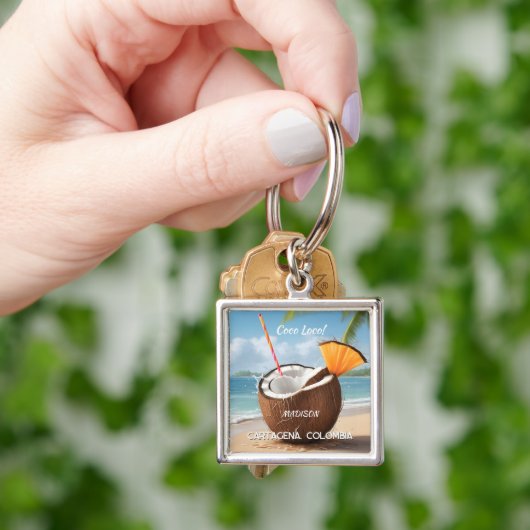 Aangepaste Locatie Coco Loco Sleutelhanger (Hand)