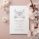 Aangepaste locatie Illustratie Sla de datum op met Kaart