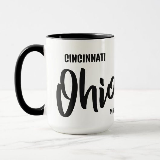 Aangepaste locatie & naam Ohio Mok (Links)
