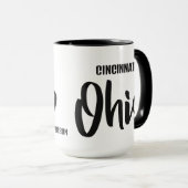 Aangepaste locatie & naam Ohio Mok (Voorkant rechts)