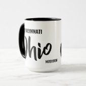 Aangepaste locatie & naam Ohio Mok (Voorkant links)