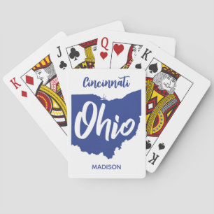 Aangepaste locatie & naam Ohio Pokerkaarten